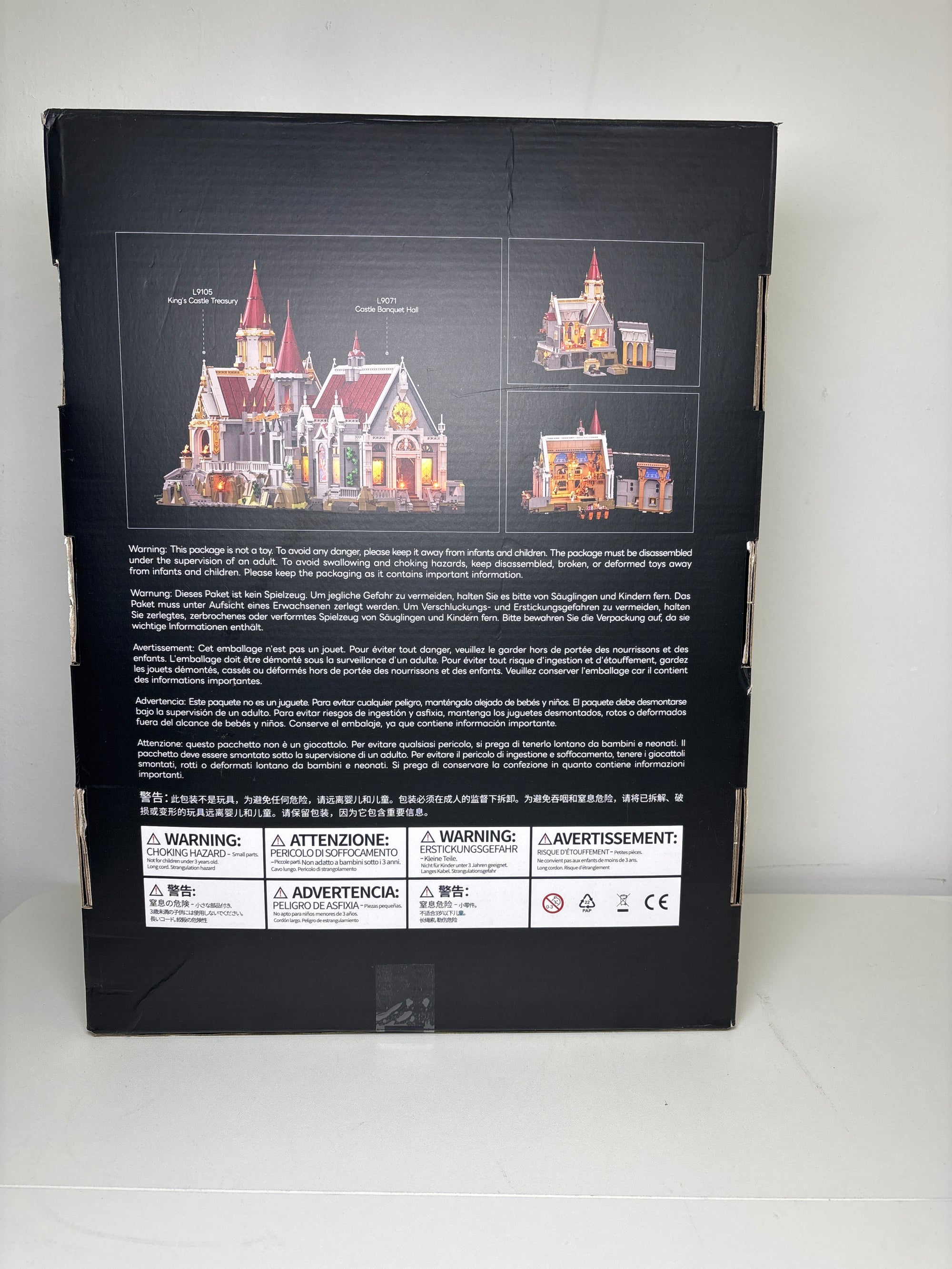 Medieval King's Castle Treasury Building Bricks Set - Middle Ages City Town Modular Collection Display Kit with Minifigures 3209 Pcs for Adults & Teens