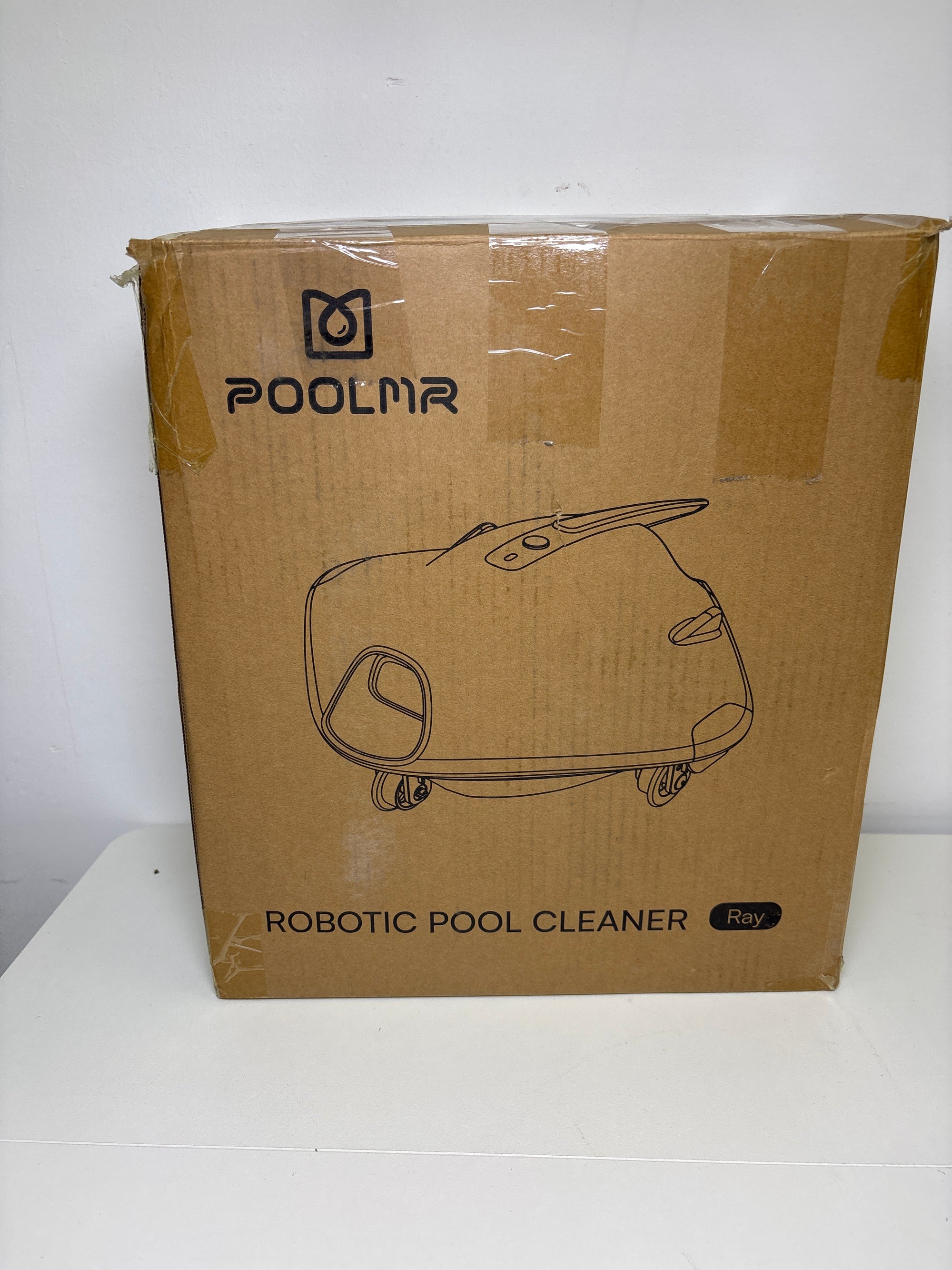 Cordless Robotic Pool Cleaner - Above Ground Pool Vacuum Robot - 40W Strong Suction, Dual Cleaning System, Barrier Crossing, 120-Min Runtime Up to 1614 Sq for Above Ground Pools, Grayish White
