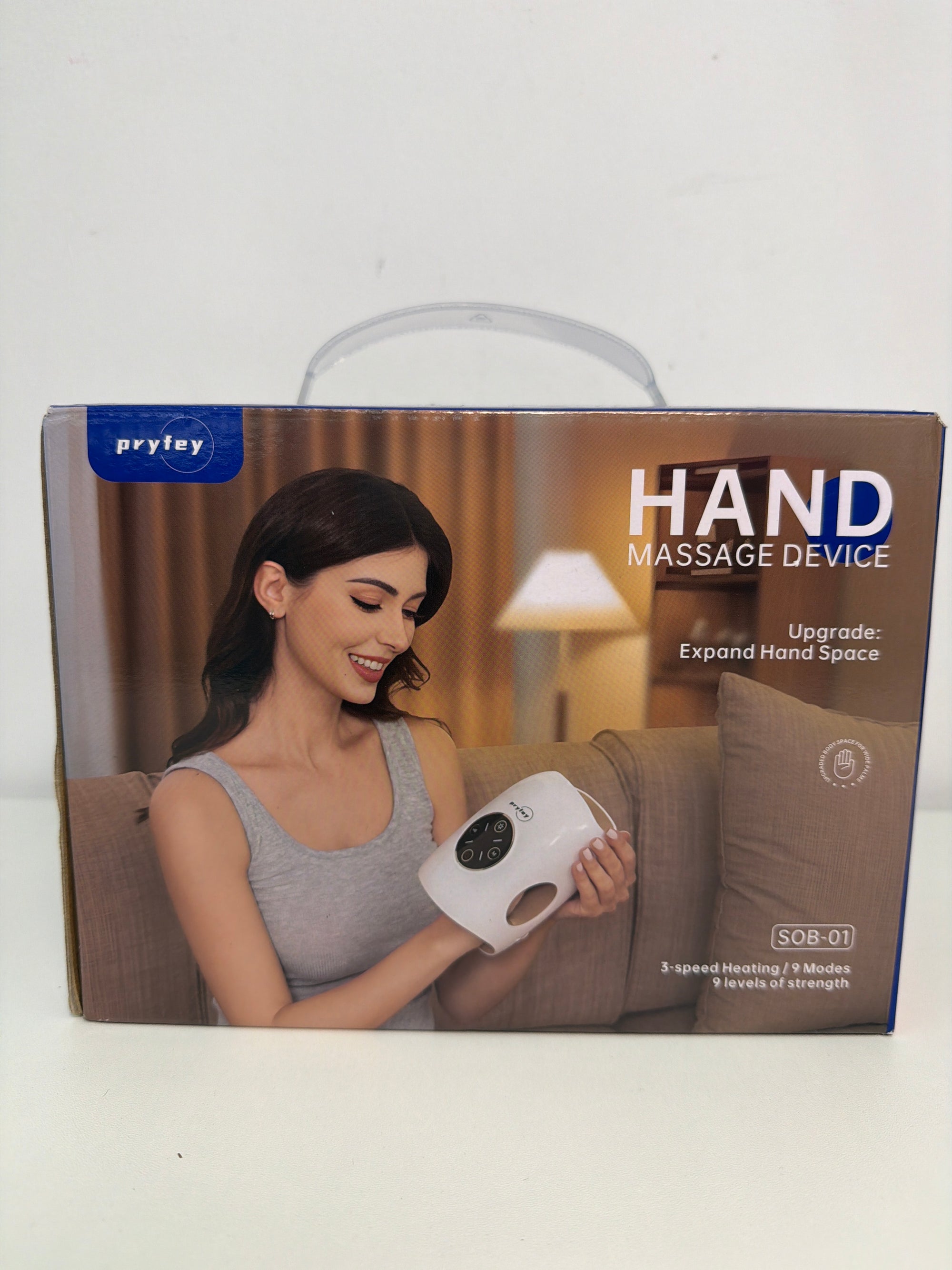 Hand Massager, 9 Modes 9 Intensities Hand Massage, Cordless Hand Massager for Arthritis and Carpal Tunnel, Mother's Day Gifts for Men Women Parents Relaxation at Office, White