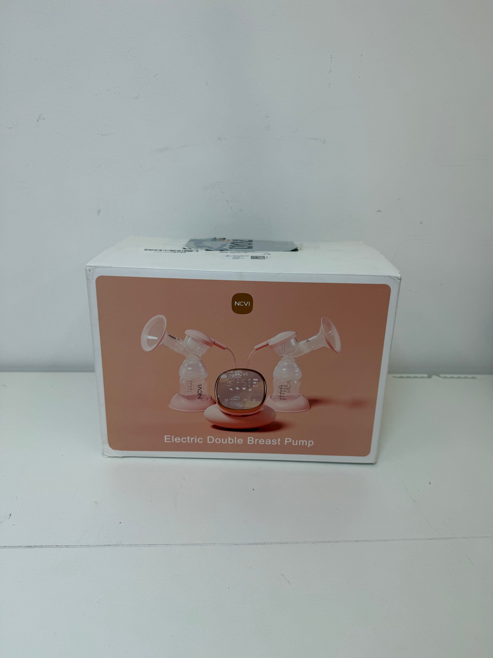 NCVI Electric Breast Pump 8782, Portable Hospital-Grade Double Pump with 4 Modes & 9 Levels, Anti-Backflow, Rechargeable Quiet Breastfeeding Pump for Efficient Comfortable Use at Home, Work or Travel