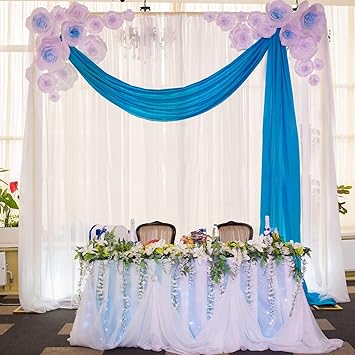 Wokceer 10x10 FT Backdrop Stand Heavy Duty Pipe and Drape Kit, Adjustable Gold Backdrop Stand for Wedding Birthday Party Photography Photo Booth Background Christmas Decoration