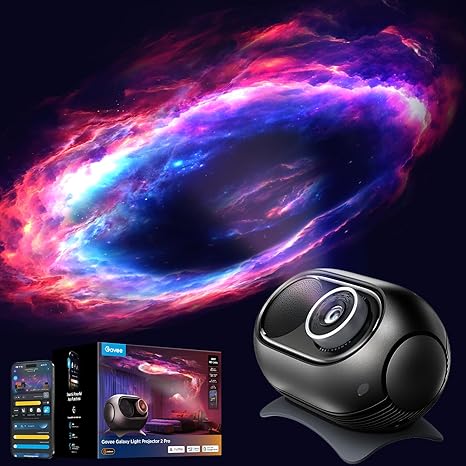 Govee Galaxy Light Star Projector 2 Pro, 4 Megapixel HD Lens, Planetarium Projector work with Matter, Night Light Projector with 20+ Preset Scenes, Star LED Lights Projector, Room Decor,