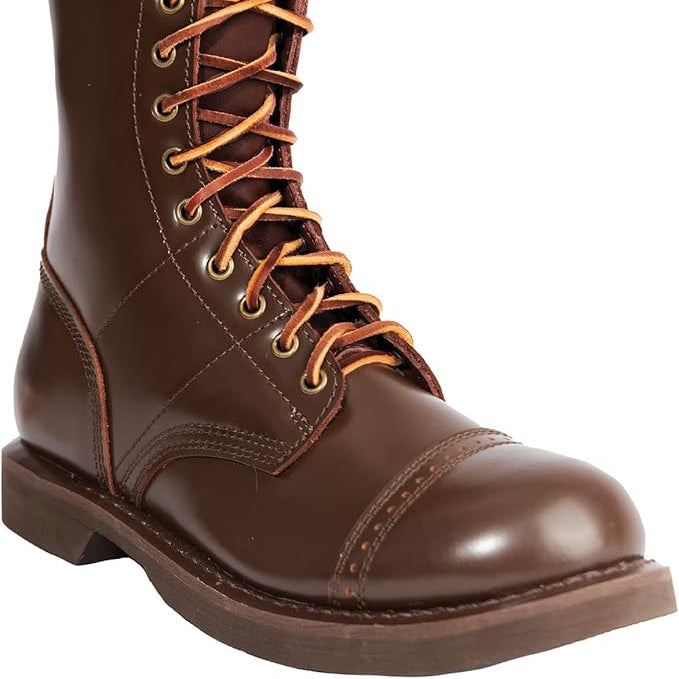 Mens Size 13 Rothco Leather Jump Boots - 10 Inch - High-Ankle Support and Impact Absorption